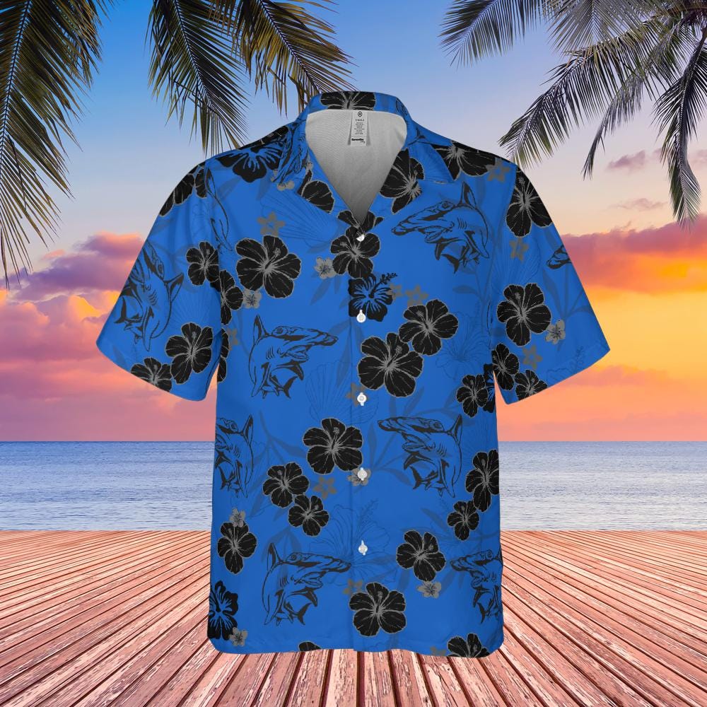 Hammer Head Shark Hawaiian Shirt