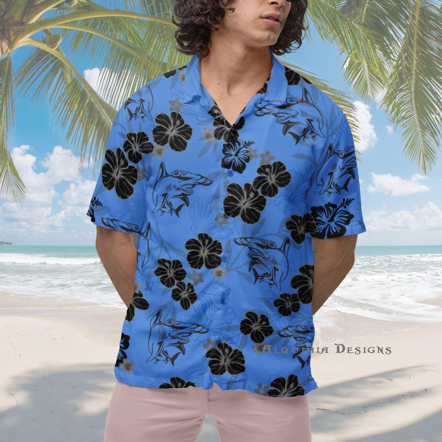 Hammer Head Shark Hawaiian Shirt