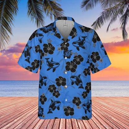 Killer Whale Hawaiian Shirt, Orca Sea Animal