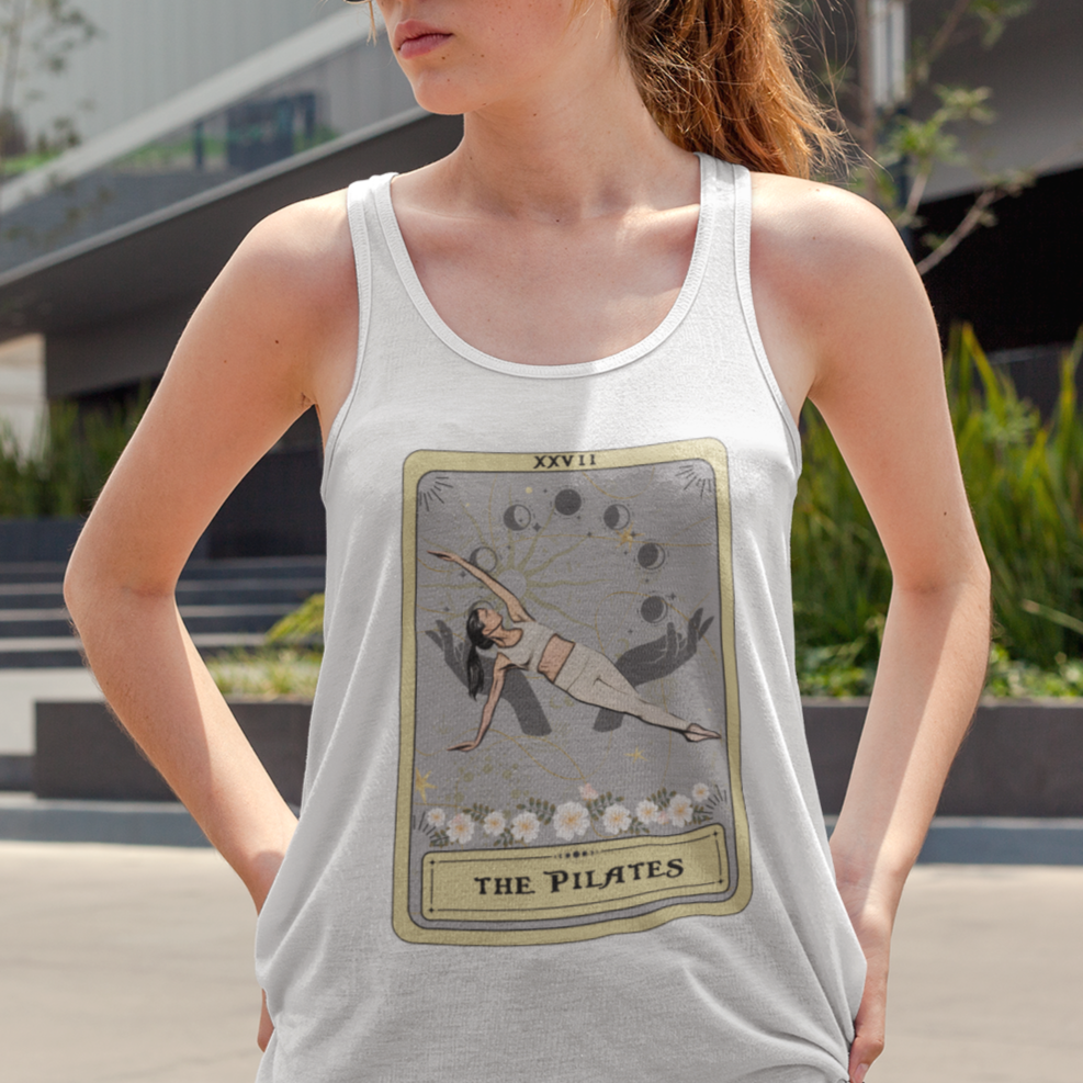 The Pilates Tarot Card Tank Top, Racerback