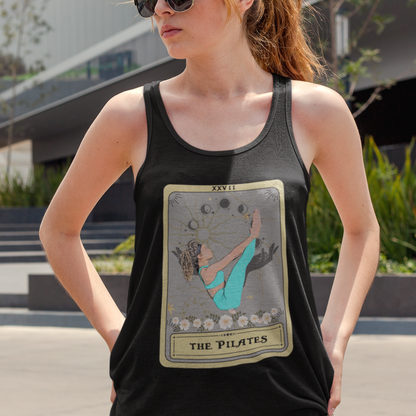 The Pilates Tarot Card Tank Top, Pilates Pose