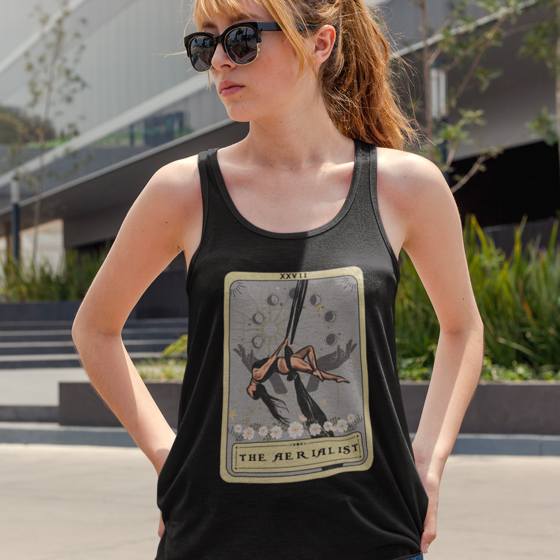 The Aerialist Tarot Card Tank Top, Aerialist Silks