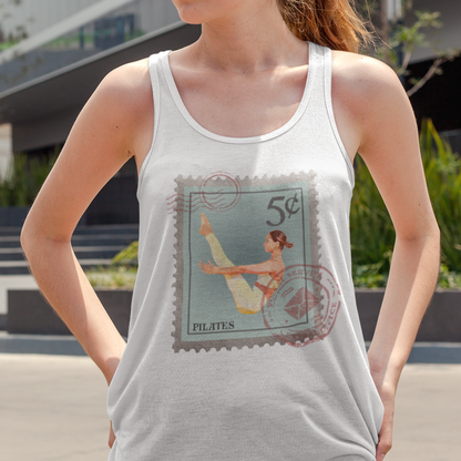 Pilates Pose Tank Top, Racerback