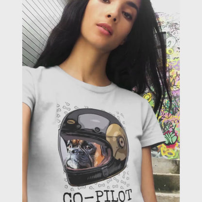 Boxer Dog Shirt "Dog is My Co-pilot"