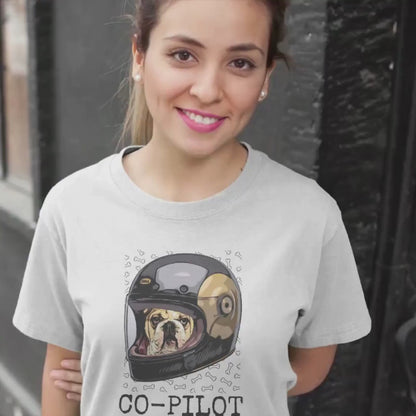 Bulldog "Dog is My Copilot" Shirt