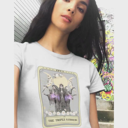 Hecate Triple Moon Goddess Tarot Card Shirt