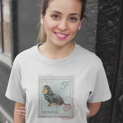 Dachshund Dog Postage Stamp Shirt