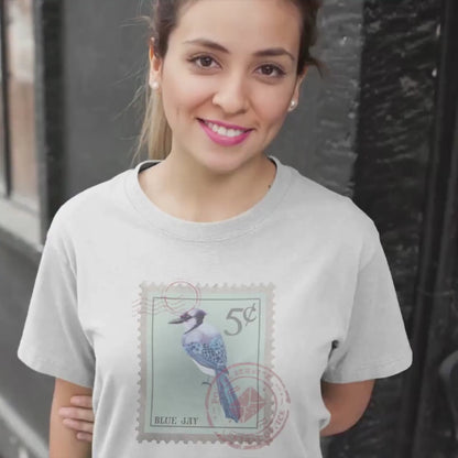 Blue Jay Postage Stamp Shirt