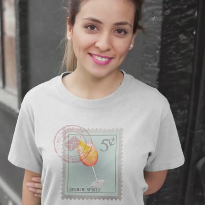 Aperol Spritz Postage Stamp Shirt