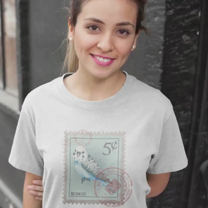 Budgie Postage Stamp Shirt