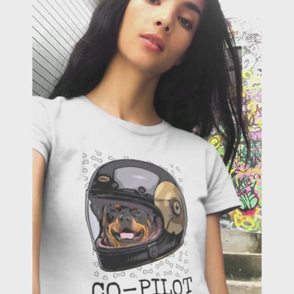 Rottweiler Shirt "Dog is My Co-pilot"