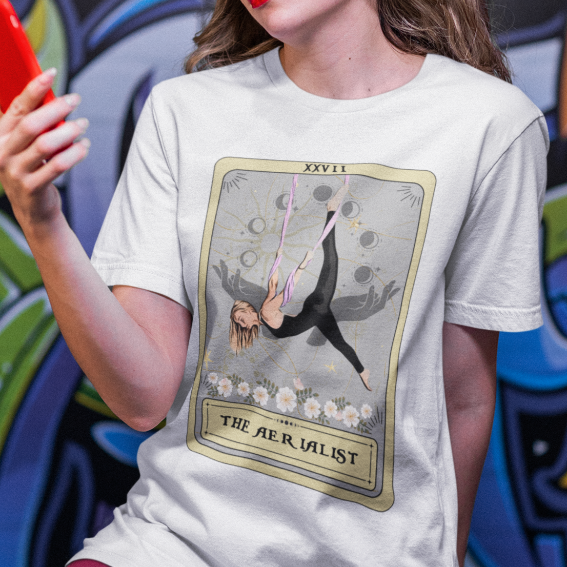 The Aerialist Tarot Card Shirt, Aerial Yoga T-shirt